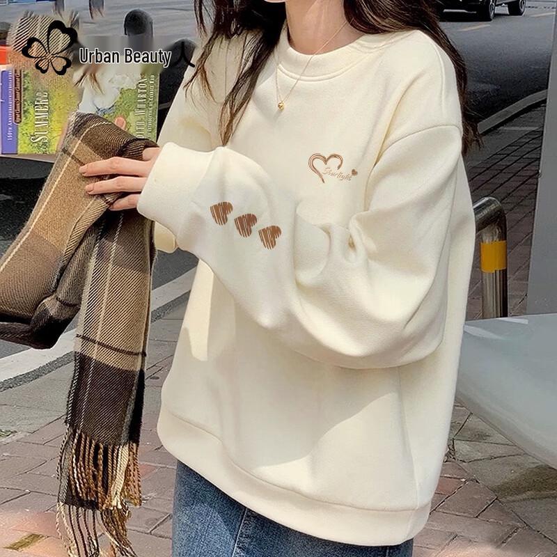 

Женская свободная толстовка с круглым вырезом M