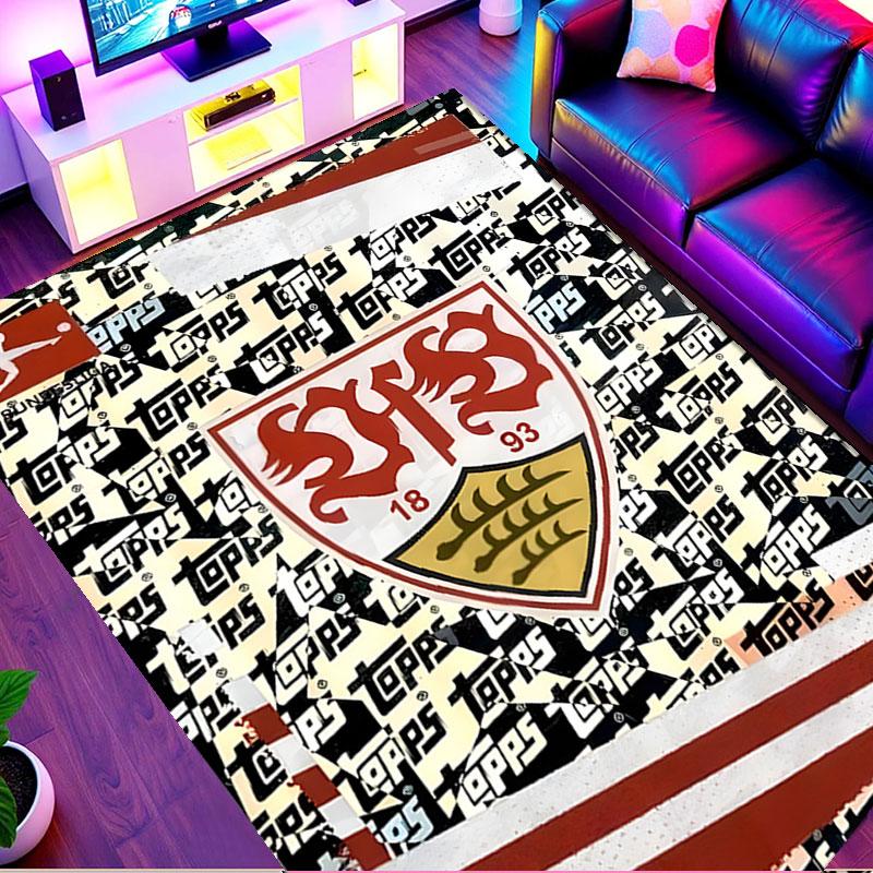VfB Stuttgart Print Rug, Washable Floor Carpet, For Entryway Dorm Laundry Room Office Study, Home Decor Birthday Christmas Gift
