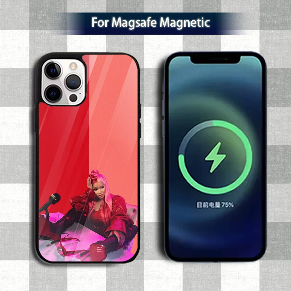 N-Nicki Singer M-Minaj-es Phone Case For iPhone 13,12,15,17,11,16,14,Pro,Max,Plus,Mini,Magsafe,Magnetic Wireless Charging Case