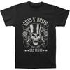 Men's Guns N Roses Top Hat, Skull, & Pistols Slim Fit T-shirt Small Black