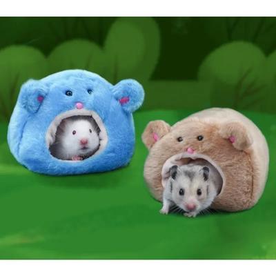 Hamster Pat Moale Cald Sobolan Hamac Porc Veverita Iarna Animal de companie Jucarie Cusca Hamster Casă Cuib agățat+Covoraș Pat Casă Animal Soareci Cuib de șobolan
