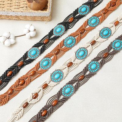Bohemian Influencer-Style Handwoven Waist Rope Belt for Women