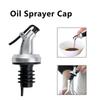 10Pcs ABS Oil Pourer Spout Silver Wine Pourer Cap Durable Liquor Dispenser Spout  For Olive Oil