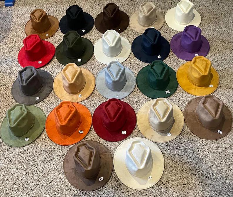 New arrow crown Suede hat men Felt Hats for Woman Mexican wide brim solid arrow hat church hat wedding Felt Hat Top Hat can burn