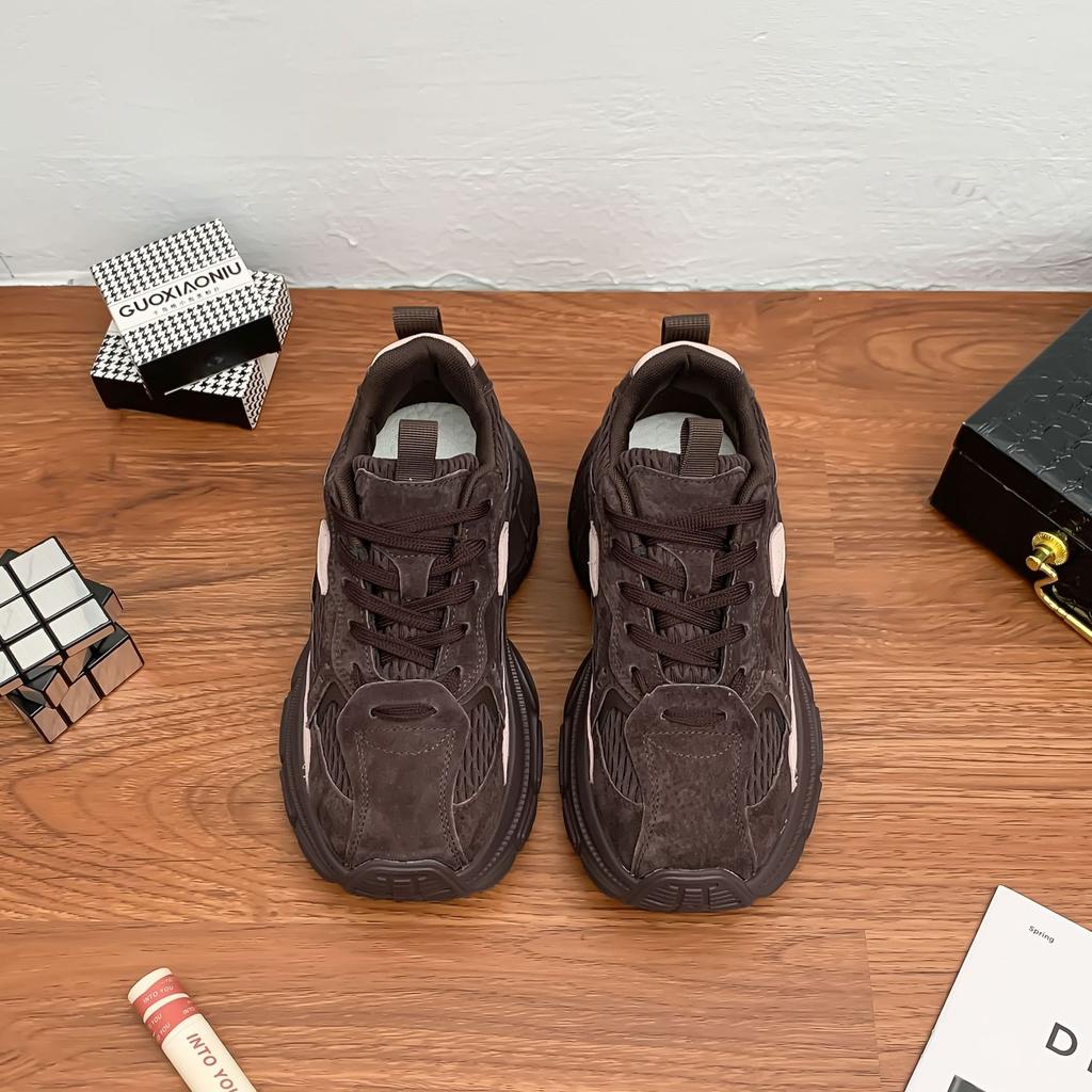 Grape Mom's New Retro Dad Shoes for Women, Small Thick-soled Heightening Women's Shoes, Niche Sports Shoes for Women