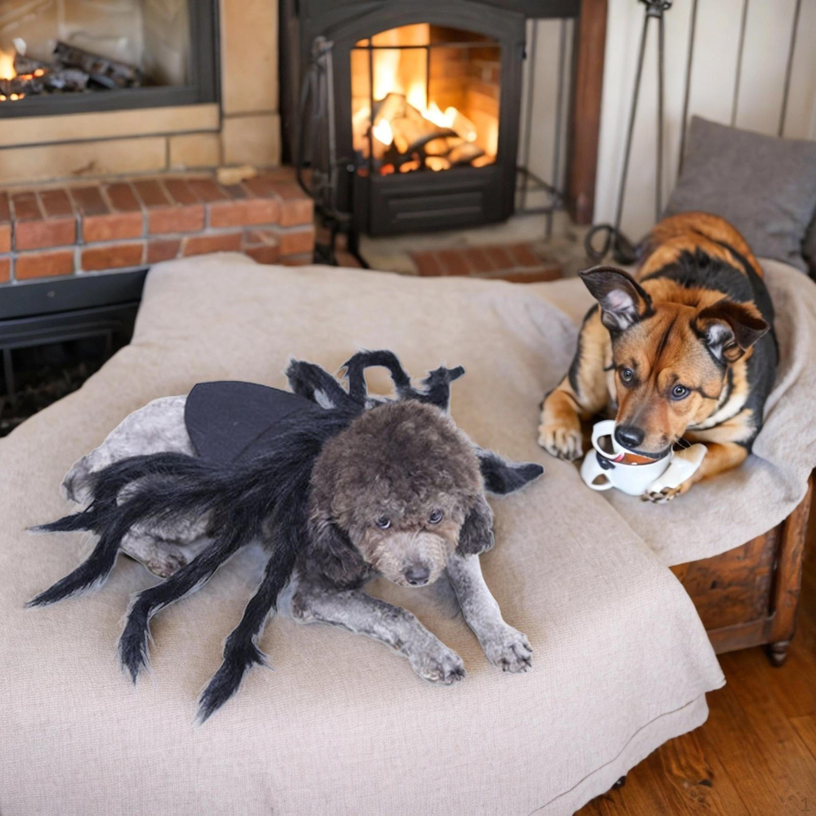 Arachnid-inspired Pet Attire for Furry Friends S