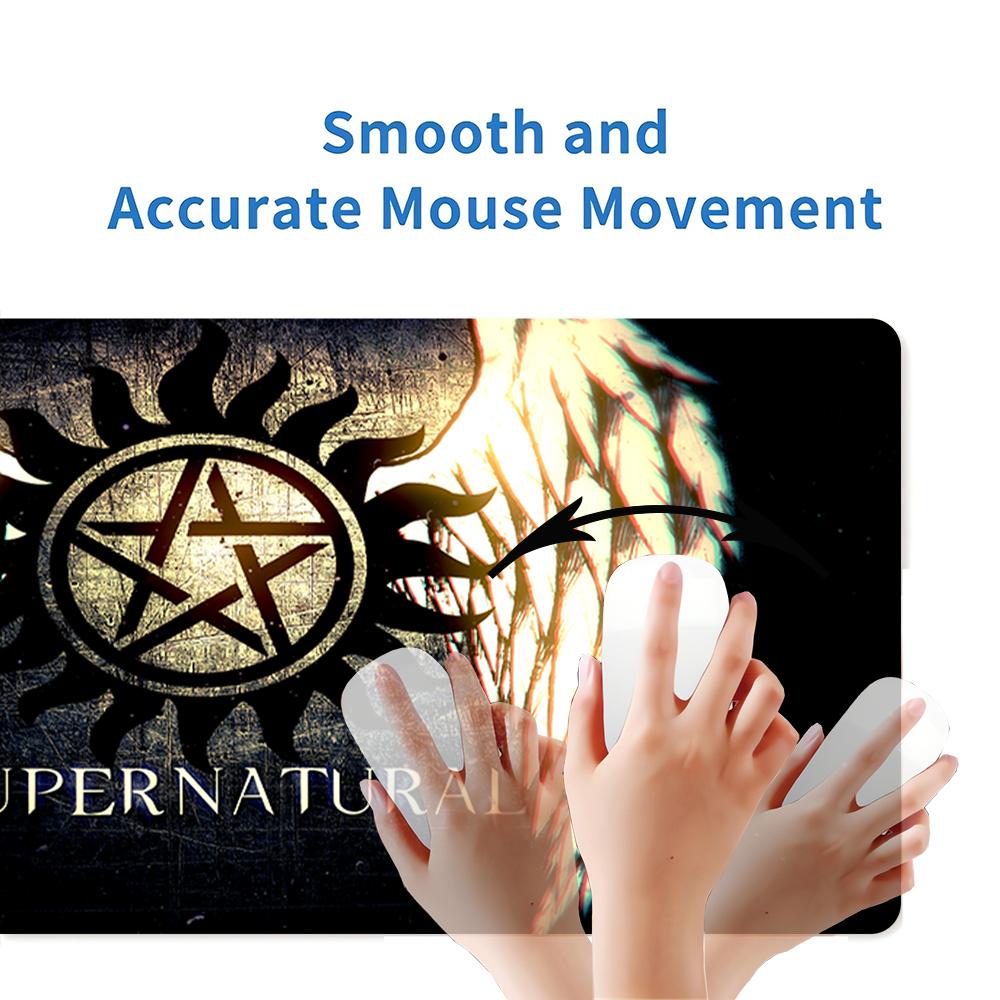 Supernatural Angel Wings Large Gaming Mouse Pad Nonslip Rubber Base Waterproof Desk Mat For Office Pc Laptop