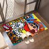 Custom Name Personalized Crayon Shin Print Carpet, Versatile Home Decor Rug, for Playroom, Apartment, Balcony, Entryway, Hallway Gift