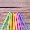 Rainbow Candle Gradient Rainbow Birthday Candle Creative Colored Pencil Slim Candle Cake Decorative Wax