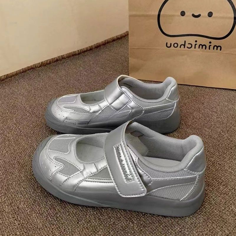 Fashion Breathable Shoes Casual Female Sneakers Dress Flats Women All-Match Tennis Summer New Mary Janes Hook & Loop Leisure All-Match S