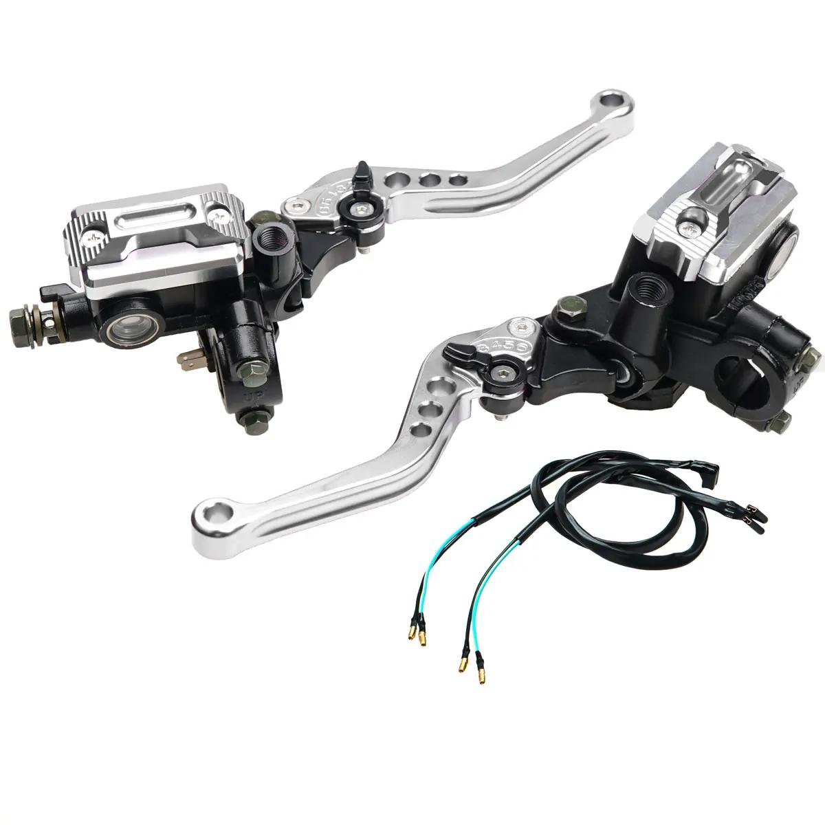 

7/8 руль мотоцикла главный цилиндр рычаги ручка гидравлический тормоз насос сцепление для Honda Yamaha Kawasaki Dirt Pit Bike ATV