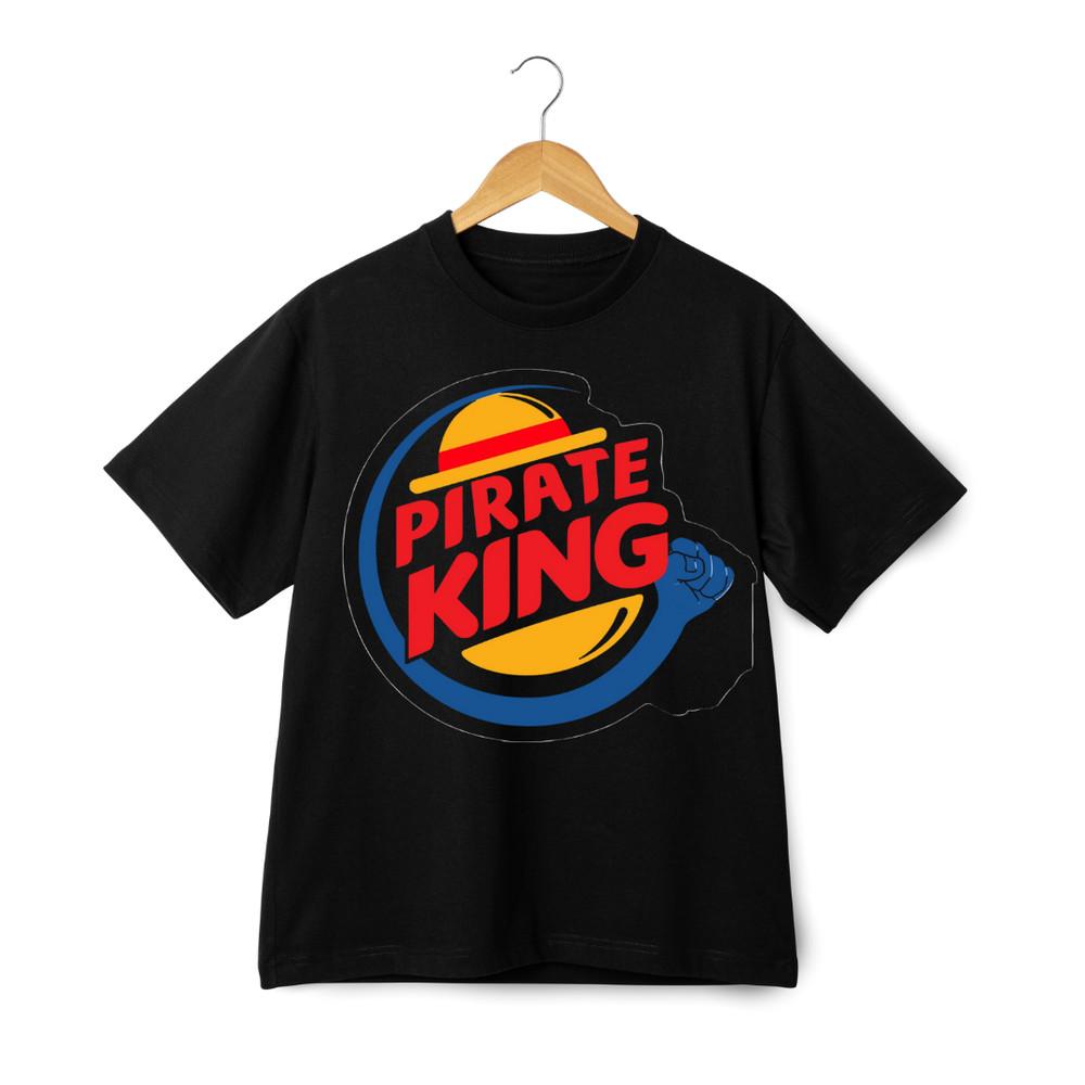 

Футболка Короля Пиратов Унисекс | Пародия на аниме One Piece Графическая футболка Забавный подарок S