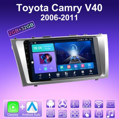 2 DIN Android Carplay Car Radio For Toyota Camry V40 2006-2011 Multimedia Player Head Unit Stereo GPS Navigation BT WIFI 2+32GB