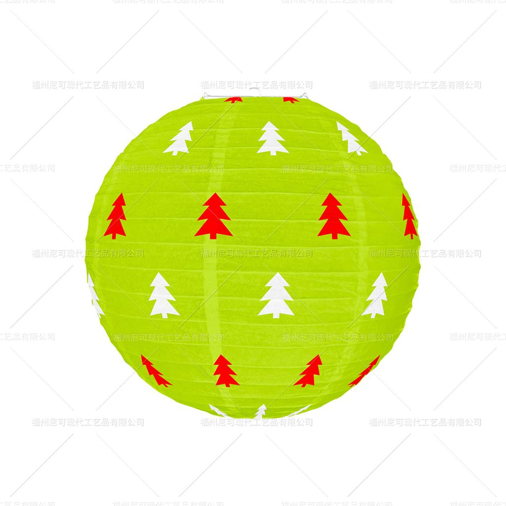 Christmas Hanging Paper Lanterns Decorations Paper Lanterns Round Hanging Lantern Party Supplies for Christmas Party Decorations