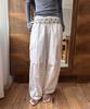 Daiaegeuneol Waist Stopper Cargo Pants (White)