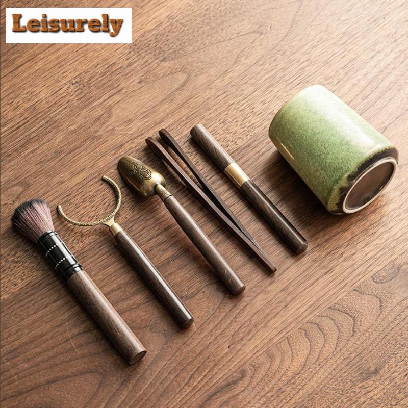 Kiln Change Green Starry Sky Tea Six Gentlemen Ancient Tea Tool Set Teaware Utensils Tieguanyin Teaset Accessories Ornaments