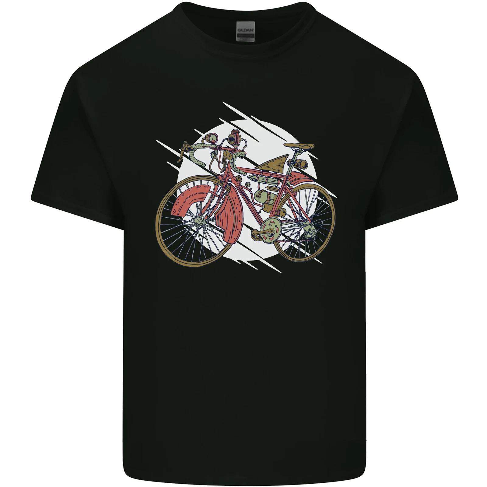 Cycling Steampunk Bicycle Bike Cyclist Kids T-Shirt Childrens XL