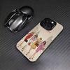 Sex And The City Phone Case For iPhone17,16,15,14,13,12,11 Plus,Pro Max Colored Silver Plated Inside Cover