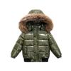 Children's Down Jacket Thick Warm Kids Down Coat Hood Boys Girls Puffer Outwear Windproof Teenagers Winter Jacket