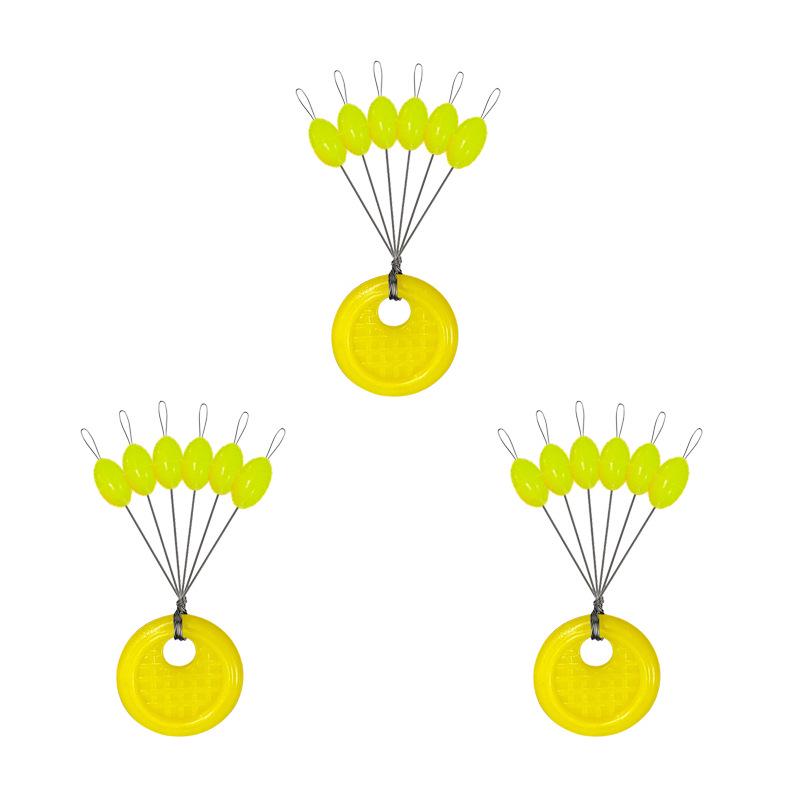 Luminous Silicone Space Beans: Large Olive Fishing Stoppers for Sea Fishing and Long Cast Anchors.