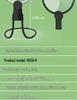 Sank 8039-6 Neck-Hanging Rechargeable LED Magnifier with 24 Lights, 130mm HD Lens, Round Frame Reading Stand
