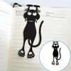 1-5PCS Black Cat Bookmarks for Books 3D Plastic Stereo Animal Book Mark for Student Teacher's Gifts Creative Stationery 2025