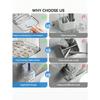 1pc Transparent Toothbrush Holder, Compartment Wall Mount Storage Rack, Creative No-Drill Bathroom Organizer