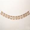 Jute Burlap Bunting Rustic Just Married Mr Mrs Wedding Banner Garland Party Flags Candy Bar Decoration Event Supplies