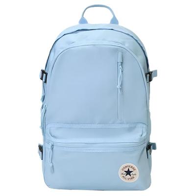 Straight Edge Logo Geprägt Reißverschluss Polyester Rucksack Unisex Rucksack Blau UA5797-UFC