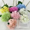 Woolen Cloth Embroidered Ball Flower 3D Design Large Size Artificial Flowers 176pcs Leaves Hand Moisturizing Hydrangea Flowers
