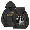 Kids Pullover Hoodie Loose Fit Long Sleeve with Letter Print and Pockets for Boys and Girls Casual Everyday Wear
