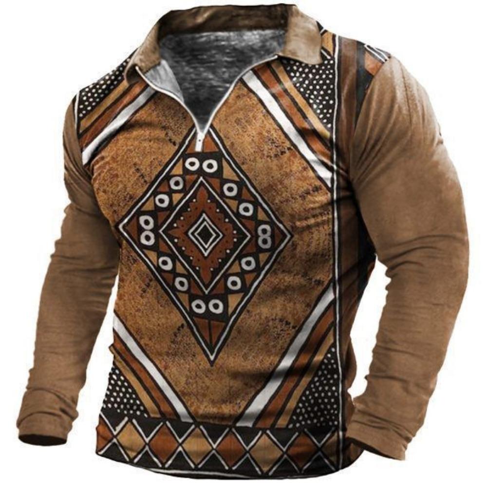 

Модная повседневная рубашка-поло с градиентным узором, с лацканами и длинными рукавами, мужские топы M