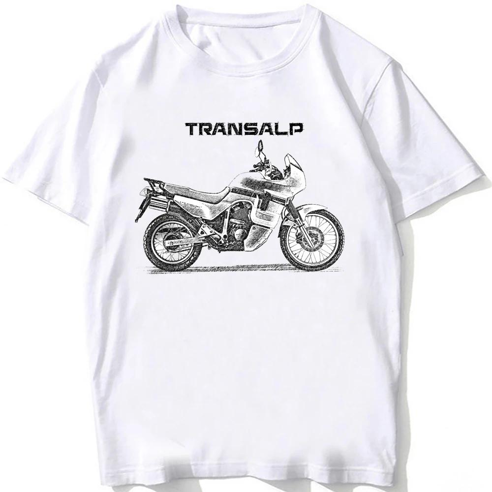 

2025 GS Adventure Transalp XL750 Футболка для мотоцикліста Нова літня Чоловіча з коротким рукавом Мото Спорт Хлопчик Повсякденна Біла Футболка Топ для їзди S