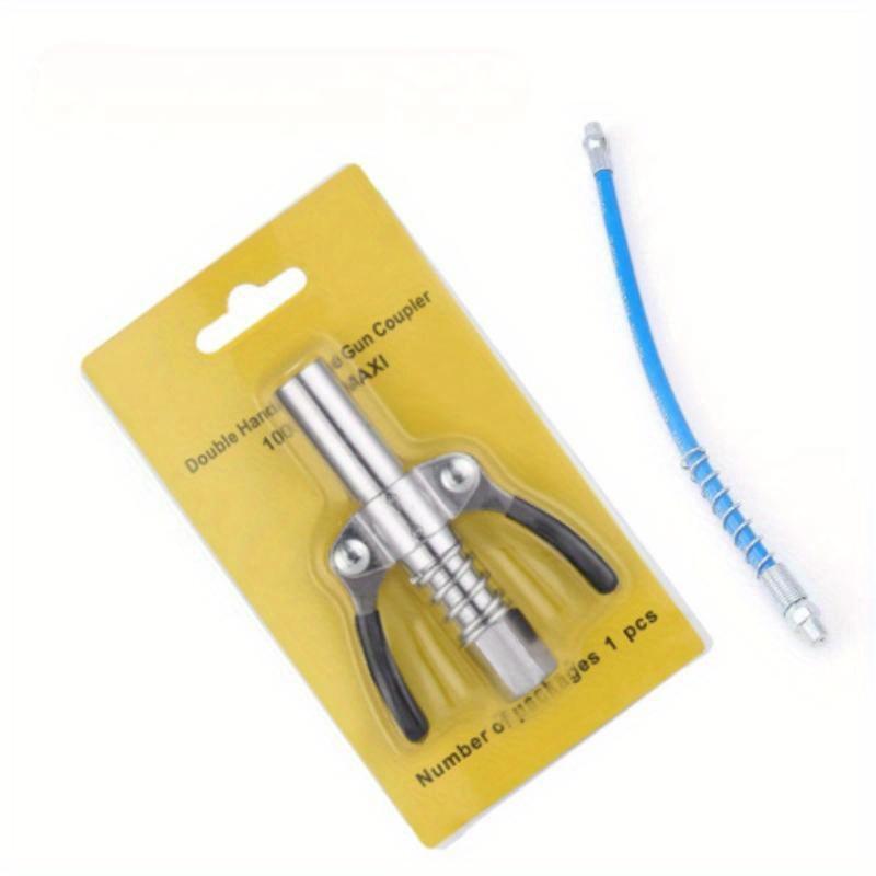 

Насадка для масла с зажимом и замком Насадка для пистолета для масла Ручная электрическая пневматическая машина для масла Соединительная муфта Аксессуар для насадки с плоской головкой чёрный