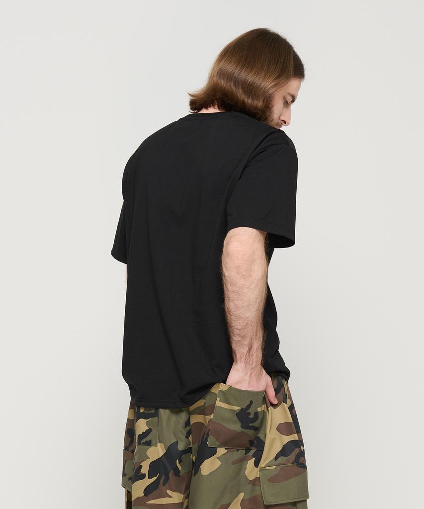 CARGOBROS Circle Logo Oversized Short Sleeve Tee (Black)