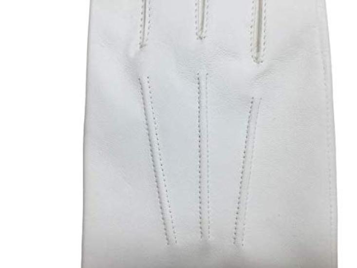 In Antibacterial Sheepskin Gloves for Pure White Lining Made In Antibacterial and Odor Perfect for Fall and Personalized Cold Formal Gift [NAKATA