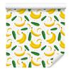 Bananas Wallpaper White and Cream for Living Room and Bedroom 50x1000