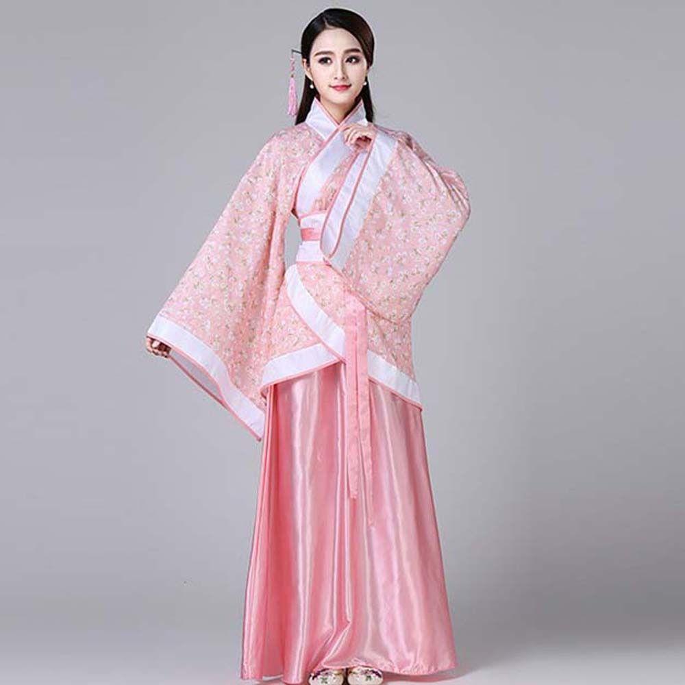 Stage Costumes Chinese Hanfu Skirt Flower Embroidery Chinese Costume Chinese Ancient Dress  Outdoor