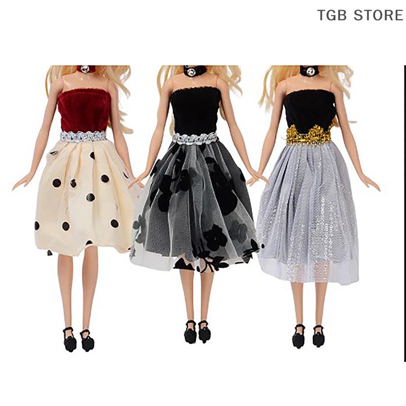 Doll Clothes For 11.5inch Doll Fashion Dress Banquet Party Beautiful Dress Doll Accessories