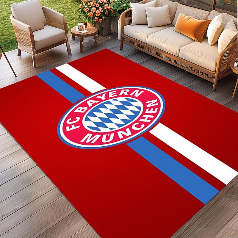 FC Bayern Print Rug, Washable Floor Carpet, For Entryway Dorm Laundry Room Office Study, Home Decor Birthday Christmas Gift