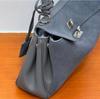 2025 New Genuine Leather Women's Bag Two-layer Cowhide Frosted Leather R-o-d-eo Casual Large Capacity Bag