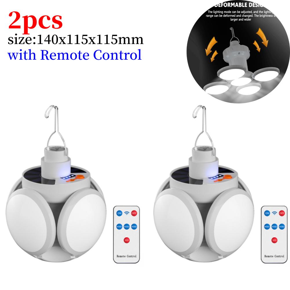 Outdoor Hiking Tent LED Solar Soccer Light Bulb Searchlights USB DC Rechargeable Portable Lantern Flashlight Camping Supplies