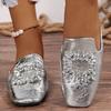 Women's Slippers Spring Autumn New Mules Slippers Luxurious Rhinestone Design Ladies Flat Slippers Pantuflas De Mujer