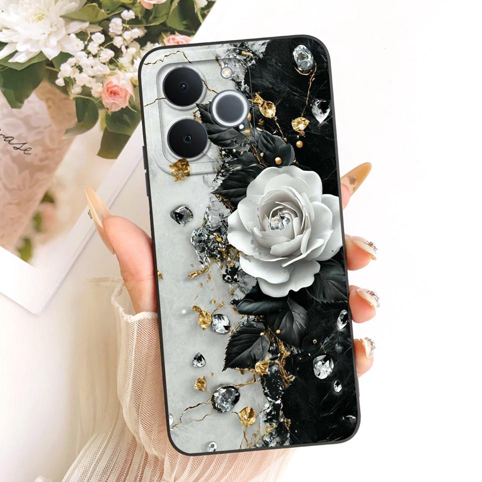 Custodia per Telefono Design alla Moda Per Realme Note 70 70T C71 India RMX5313 Narzo 80 Lite 4G Cover Morbida in Silicone Fiore Farfalla