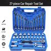 46-Piece Ratchet and Socket Wrench Set for Car and Motorcycle Repair