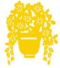2. Flowerpot pendant, flowers, openwork decoration, COLORS