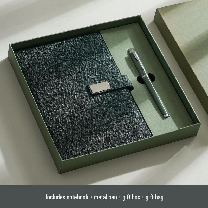 A5 Custom Logo Notebook Gift Set - High-Quality Meeting Minutes Book and Business Souvenir