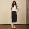 Adidas Knit Long Skirts Women's Black Mid Length