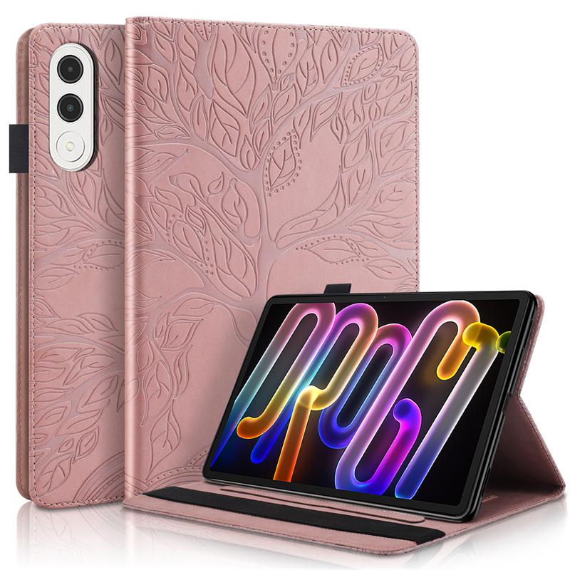 Tablet Case For Lenovo Xiaoxin Pad Pro GT Tb710fu Case Emboss Tree Flip Wallet Stand Case For Xiaoxin Pad Pro GT 11.1 Inch Cover