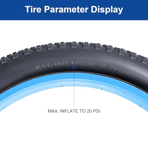 FengCan 26x4.0 Tire, 26x4.0 100-559 Bicycle Tire, Compatible with 26-inch Fat Bikes, Mountain Bikes, and Electric Bikes, 4.0-inch Section Width (BQ084